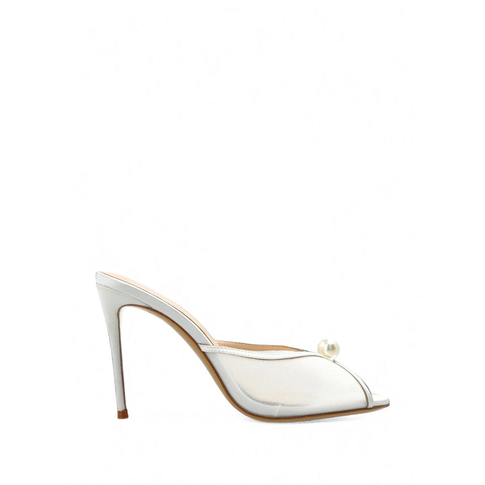 Sadie pearl-embellished heeled sandals 1