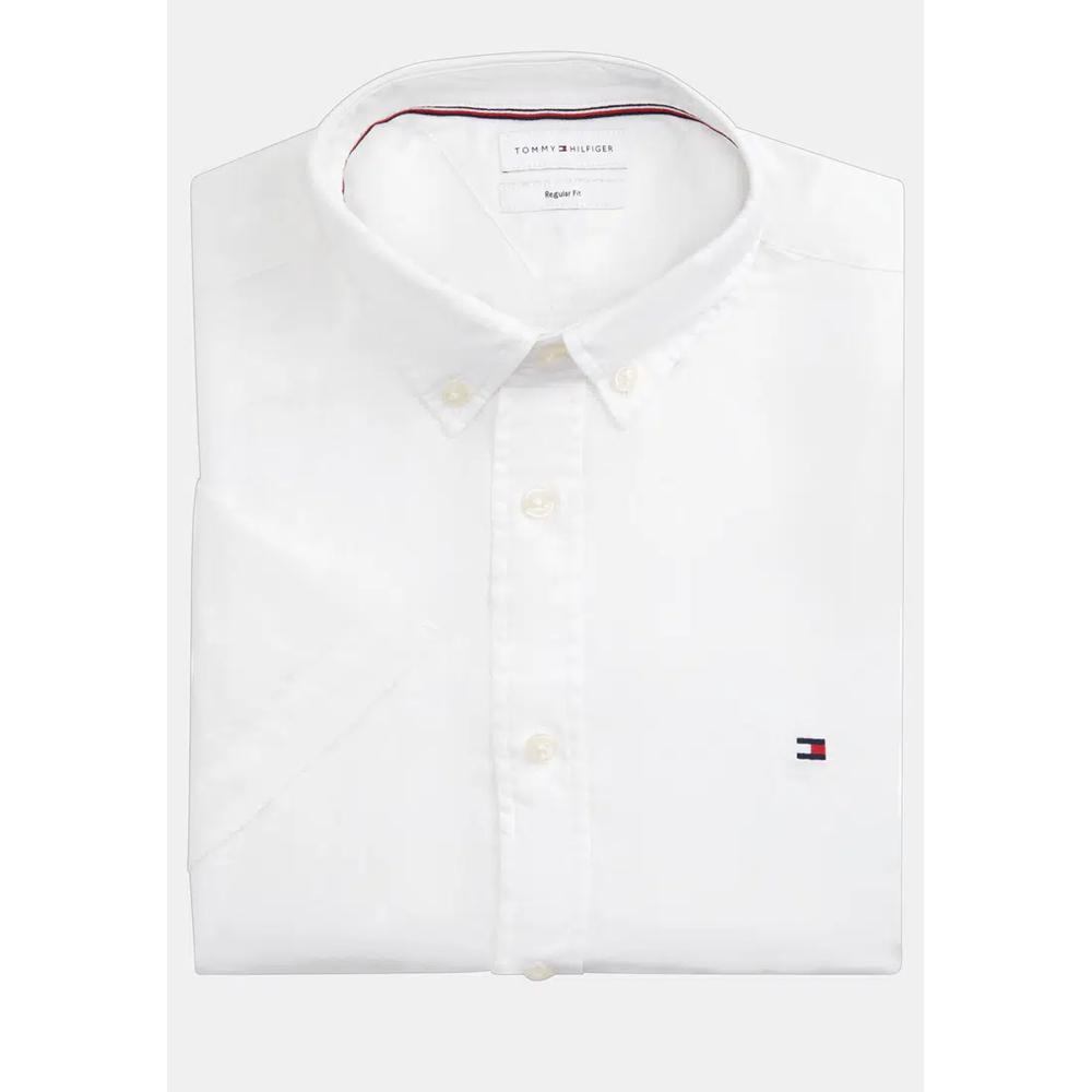 Рубашка Regular Fit из стираного льна с коротким рукавом - Tommy Mainline 8