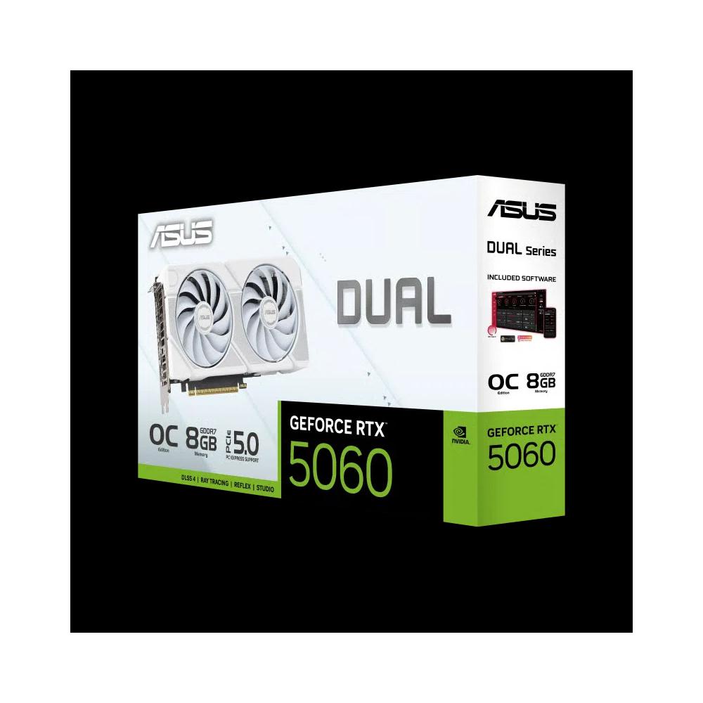 ASUS Dual GeForce RTX 5060 OC WHITE 8GB видеокарта 14