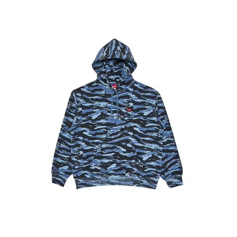 Худи Supreme Small Box Hooded Sweatshirt 'Blue Tiger Camo' 1