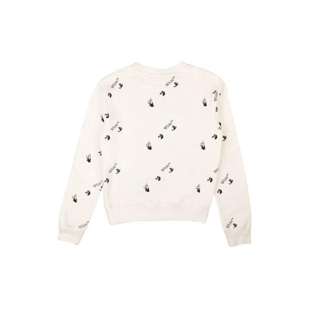 Свитшоты Off-White Slim Allover Crewneck 'White' 2