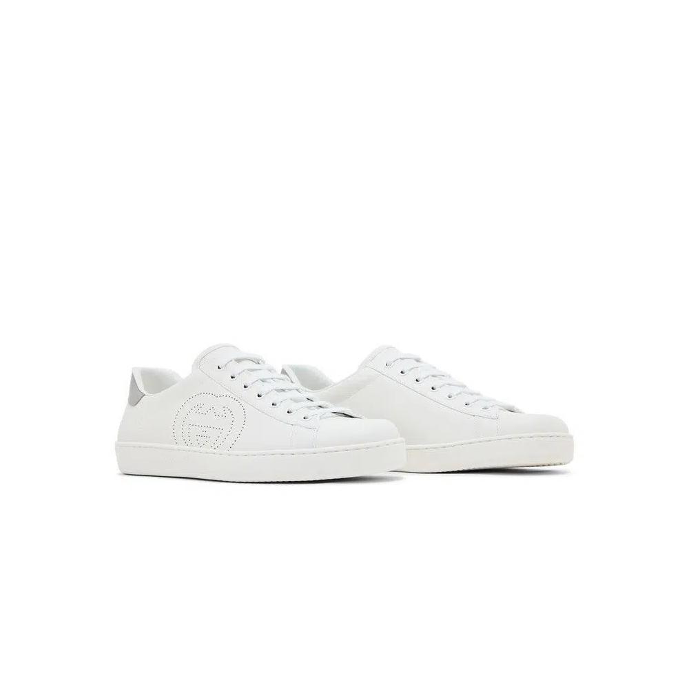 Кроссовки Gucci Wmns Ace 'Interlocking G - White Grey' 8