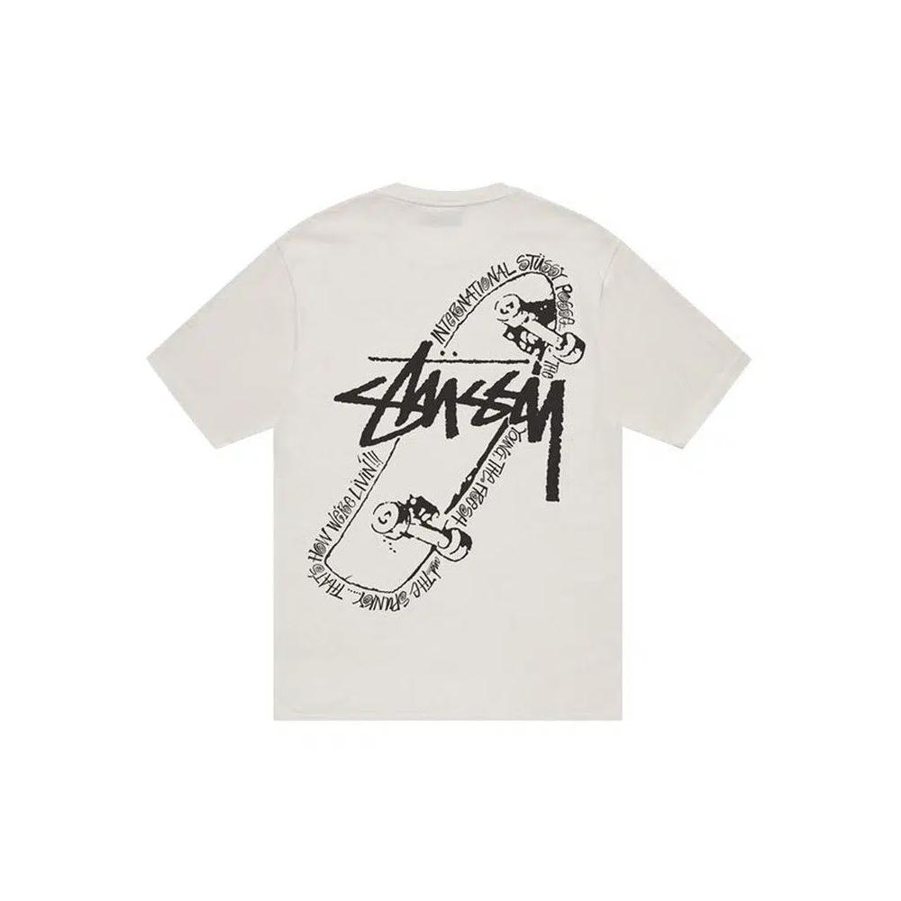 Футболки Stussy Skate Posse Pigment Dyed Tee 'White' 2