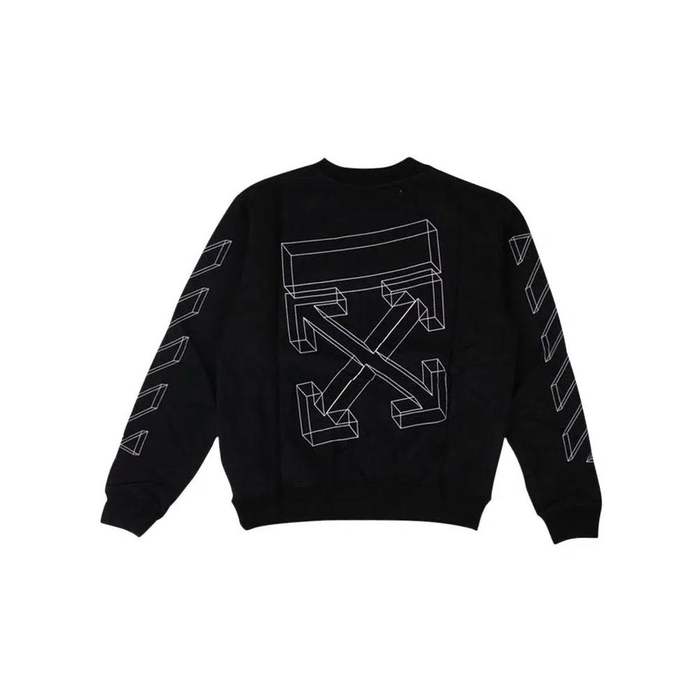 Круглые свитера Off-White 3D Line Crewneck Sweatshirt 'Black' 2