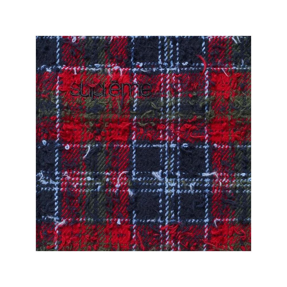 Фланели Supreme Frayed Textured Plaid Shirt 'Navy' 2