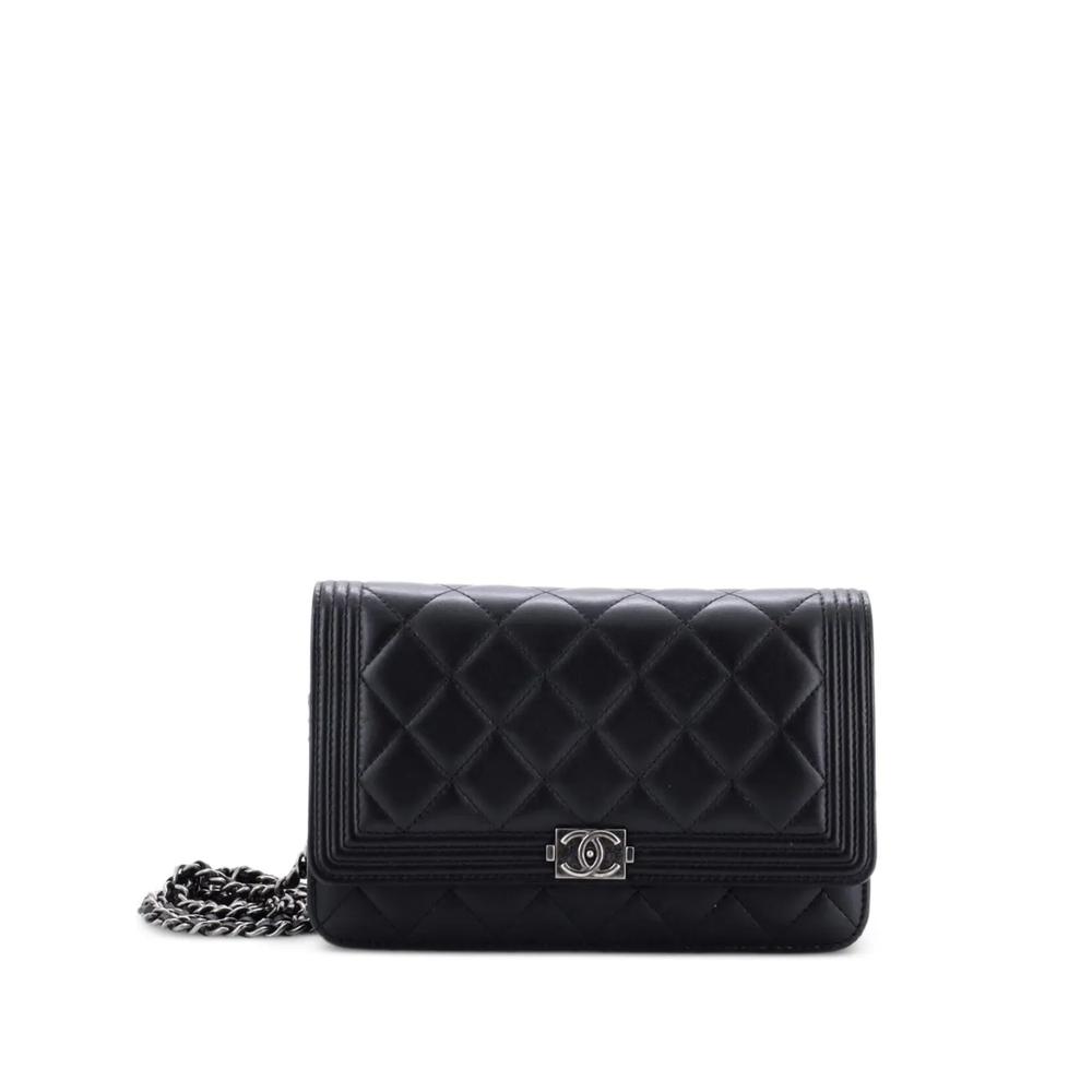 Сумка через плечо Boy Wallet on Chain Quilted Lambskin 1