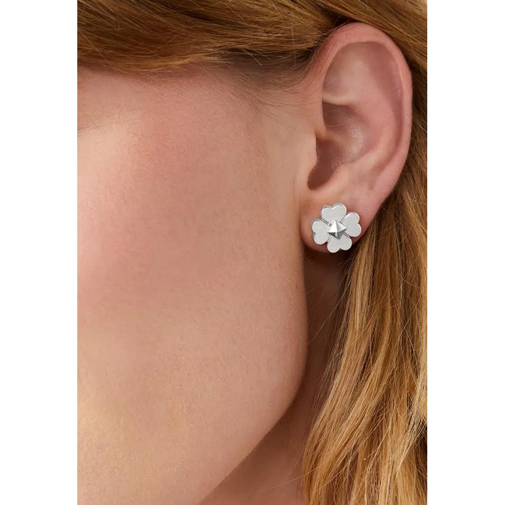Серьги-гвоздики Spades & Studs Statement в серебристом цвете kd774 2