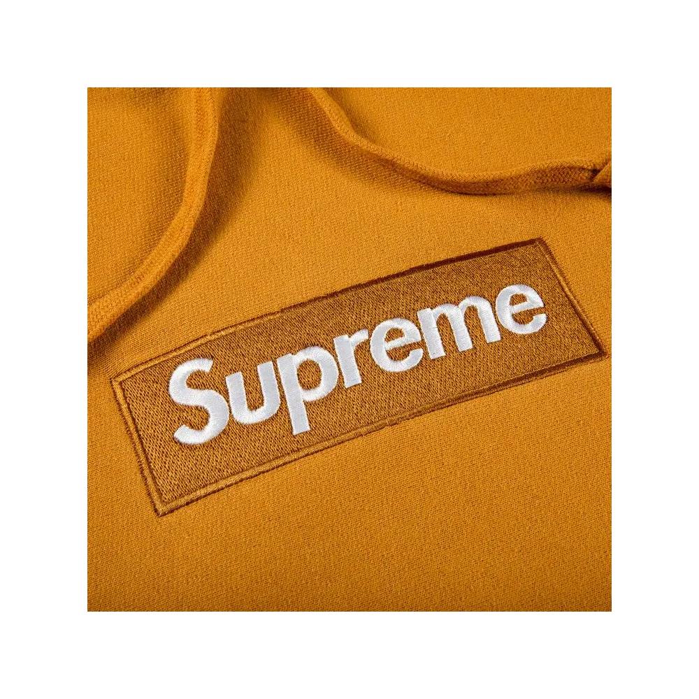 Худи Supreme Box Logo Hooded Sweatshirt 'Light Mustard' 2