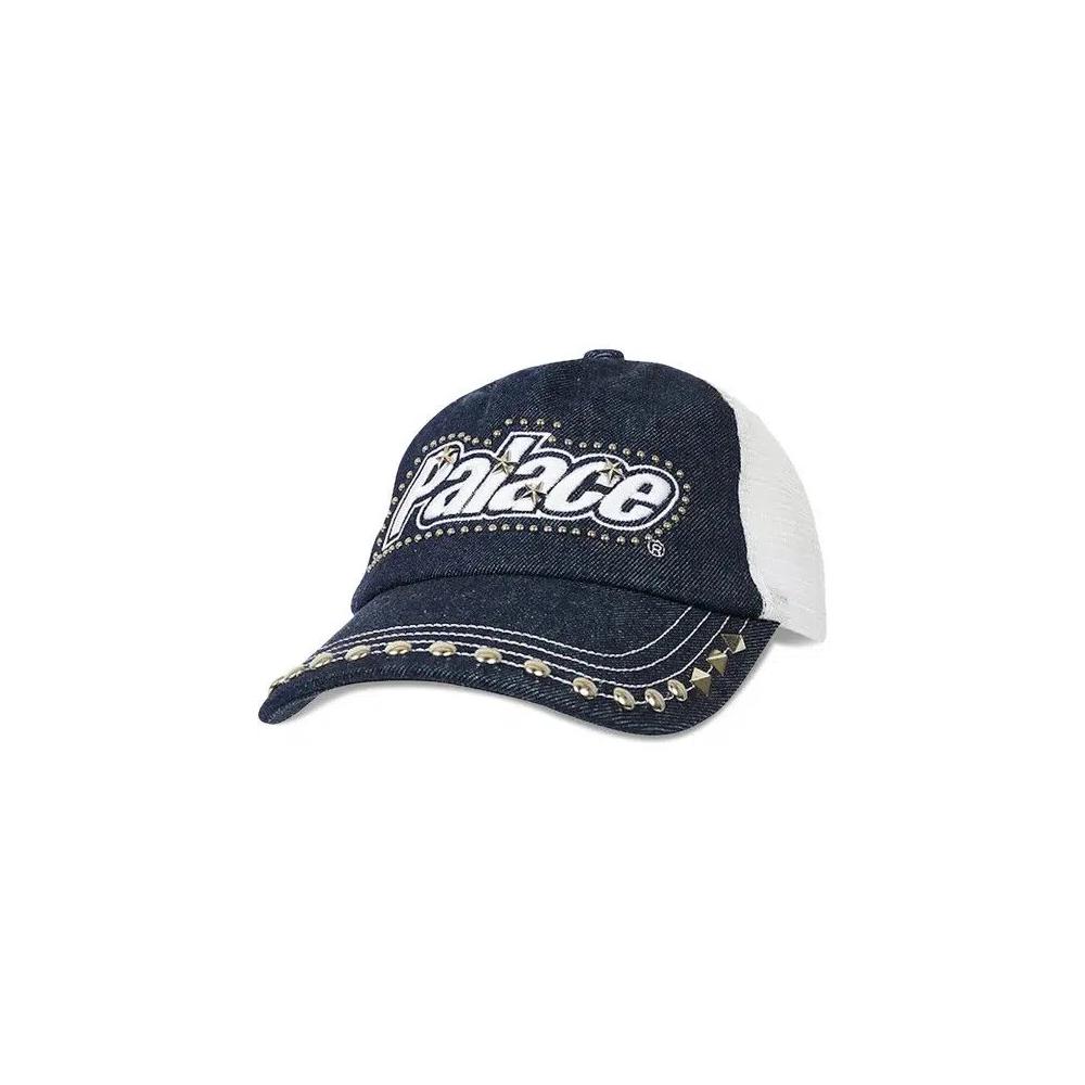 Шапки Palace Studded Denim Trucker 'Индиго' 1