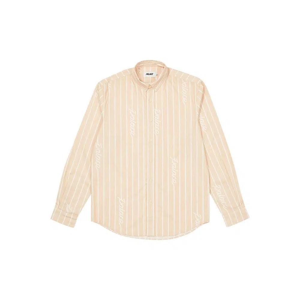 Рубашки на пуговицах Palace Hand Stripe Shirt 'Tan' 1