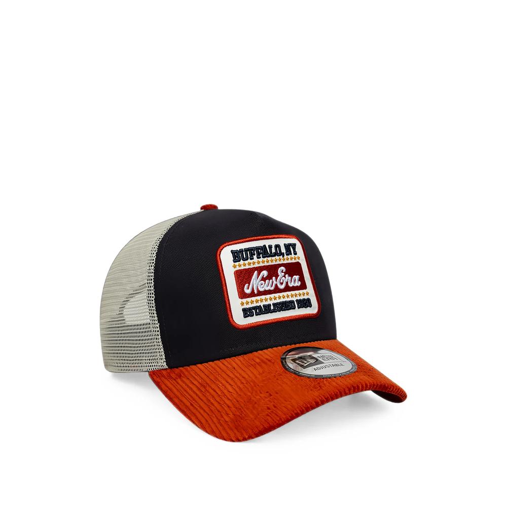 logo-patch corduroy trucker cap 3
