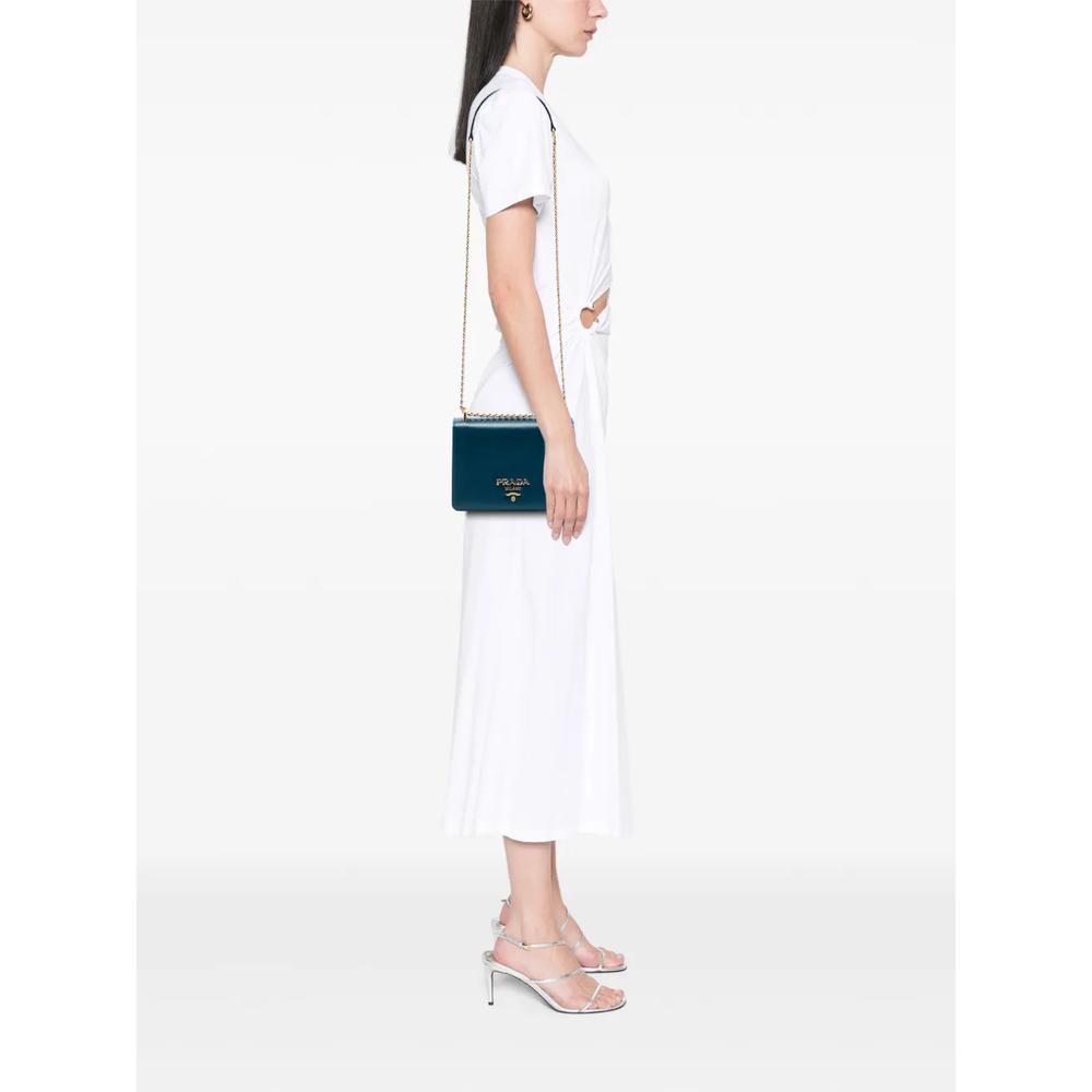 Мини-сумка через плечо Saffiano Chain Flap (2010-2026 годы) 2