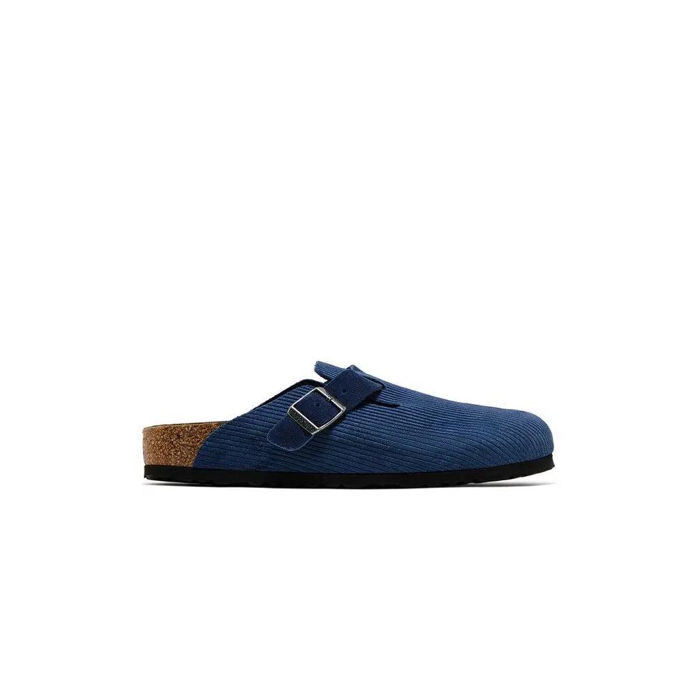 Сабо Birkenstock Boston Suede Embossed Corduroy Narrow 'Indigo' 1