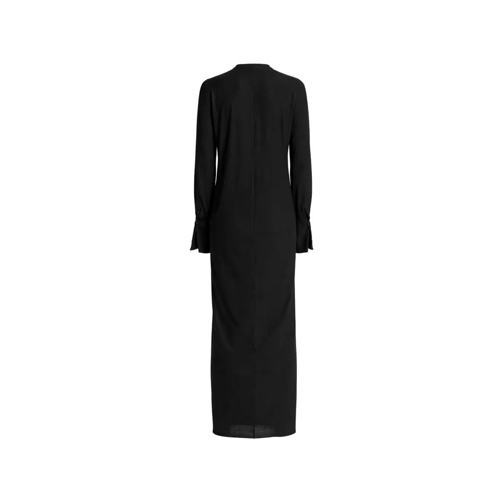 black long cotton dress 2