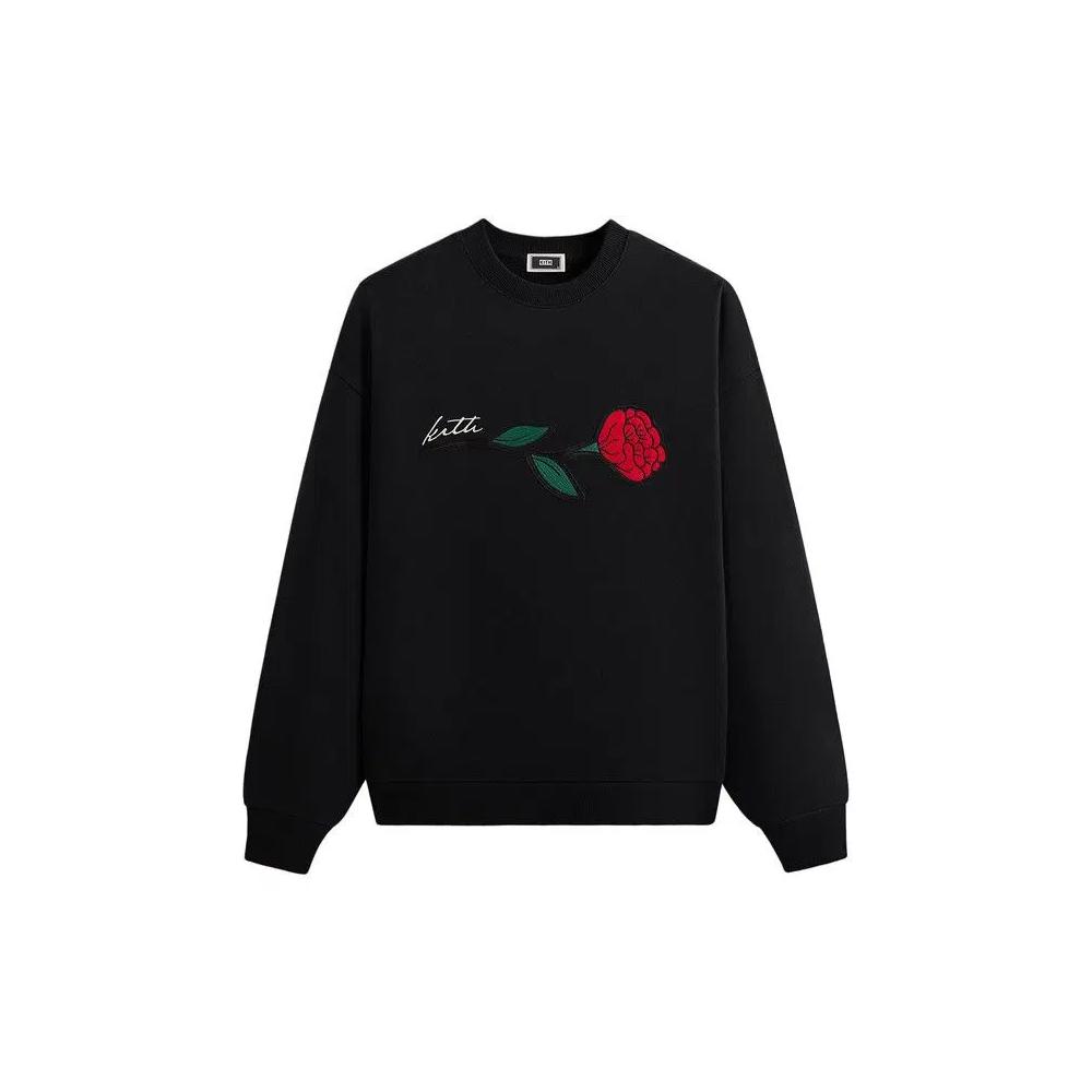Свитера Kith Signature Rose Crewneck 'Black' 1