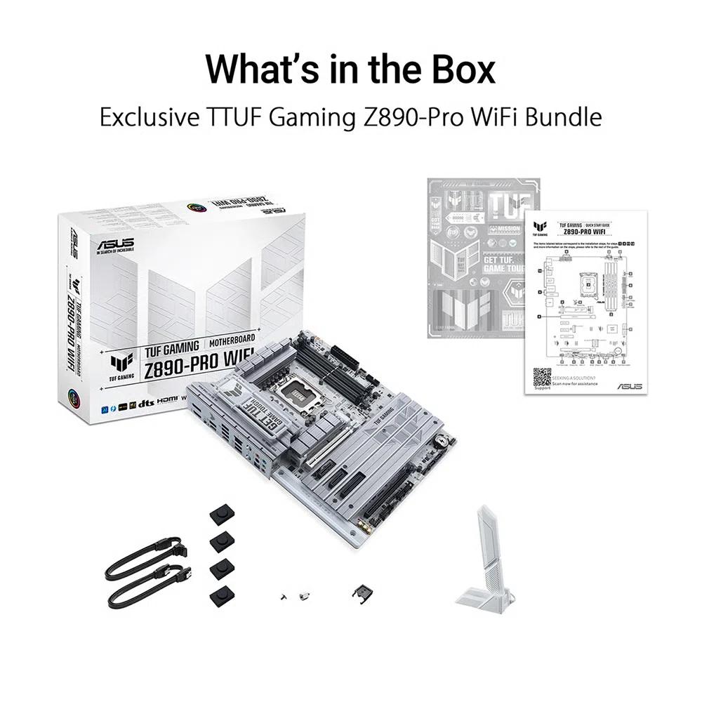 ASUS TUF GAMING Z890-PRO WIFI ATX белая материнская плата (DDR5) 6
