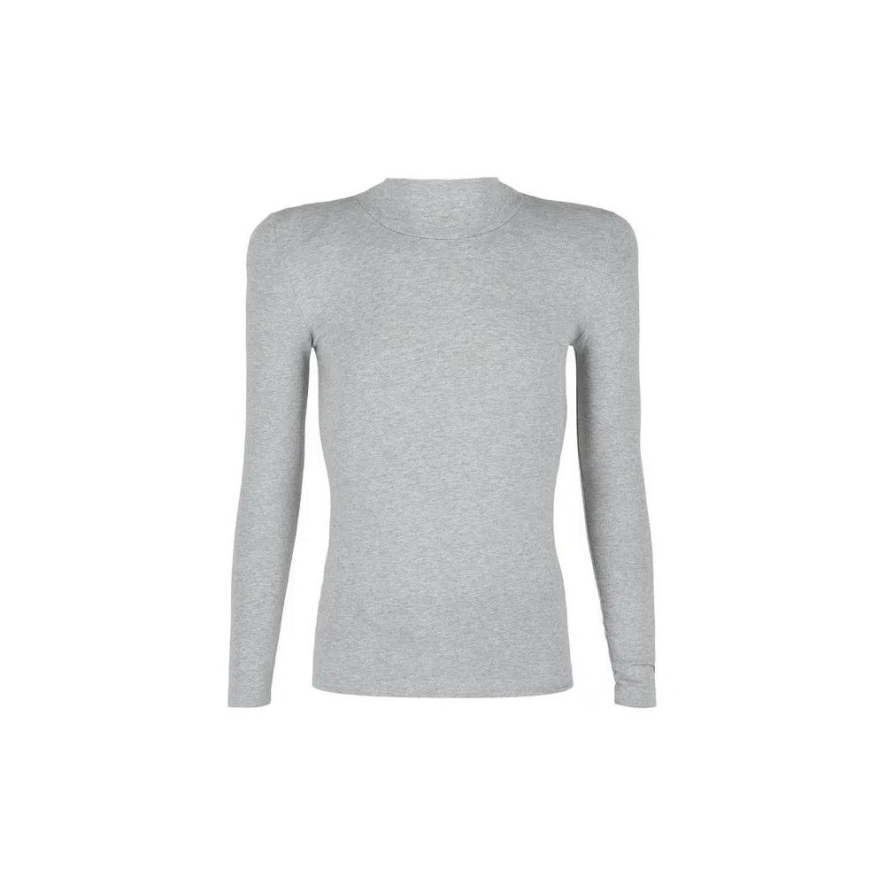 Футболки с длинным рукавом Balenciaga Slub Knit Top «Heather Grey» 2