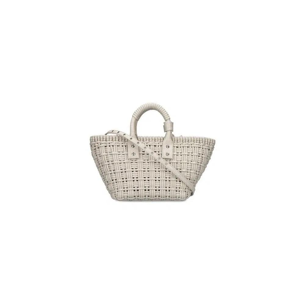 Сумки Top Handle Balenciaga Bistro XS Basket Top Handle Bag 'Optic White' 2