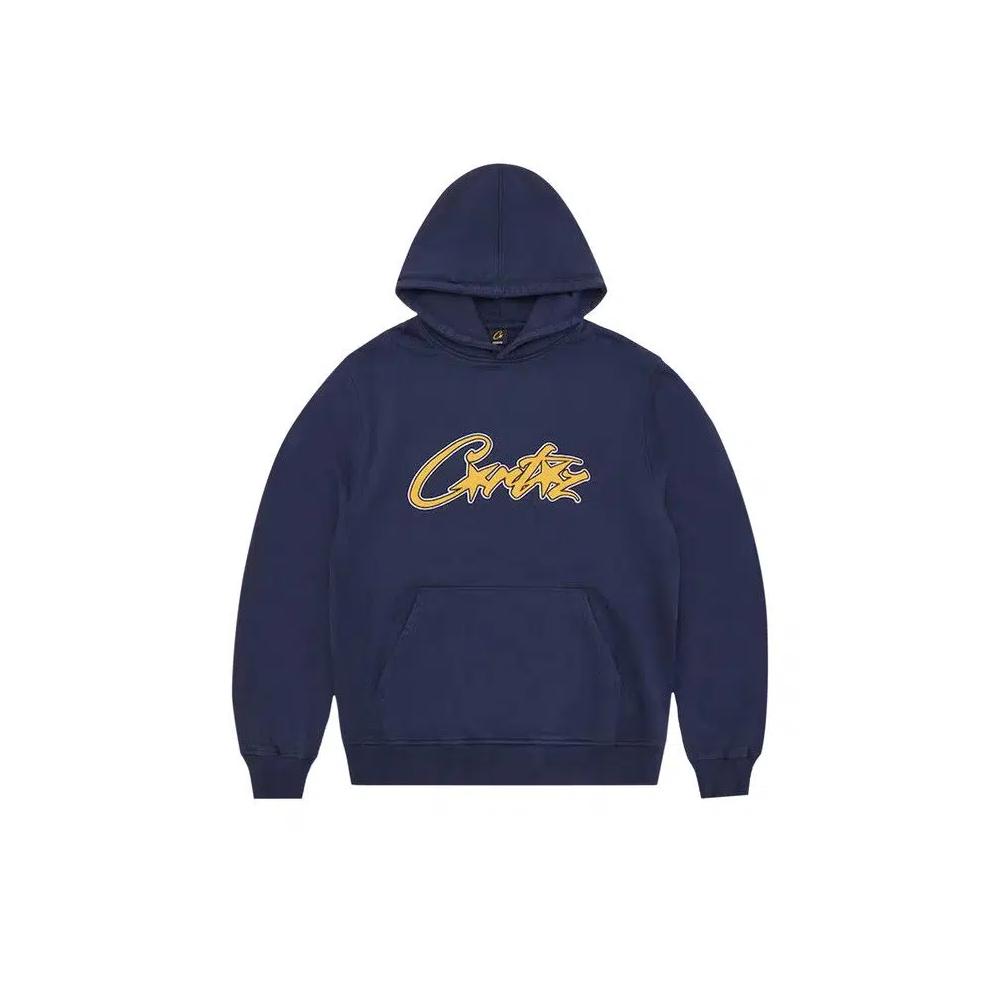 Худи Corteiz Satin Applique Allstarz Hoodie 'Navy' 1