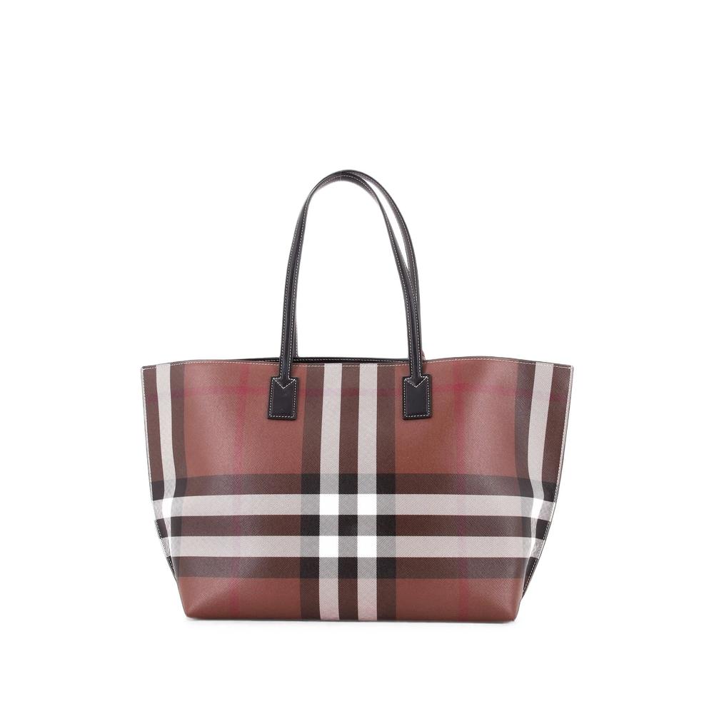 Soft Check E-Canvas Medium tote bag 2