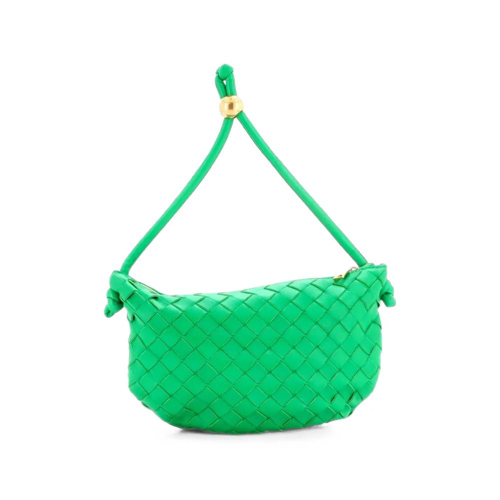 Маленький клатч Turn Pouch из наппы с плетением Intrecciato 2