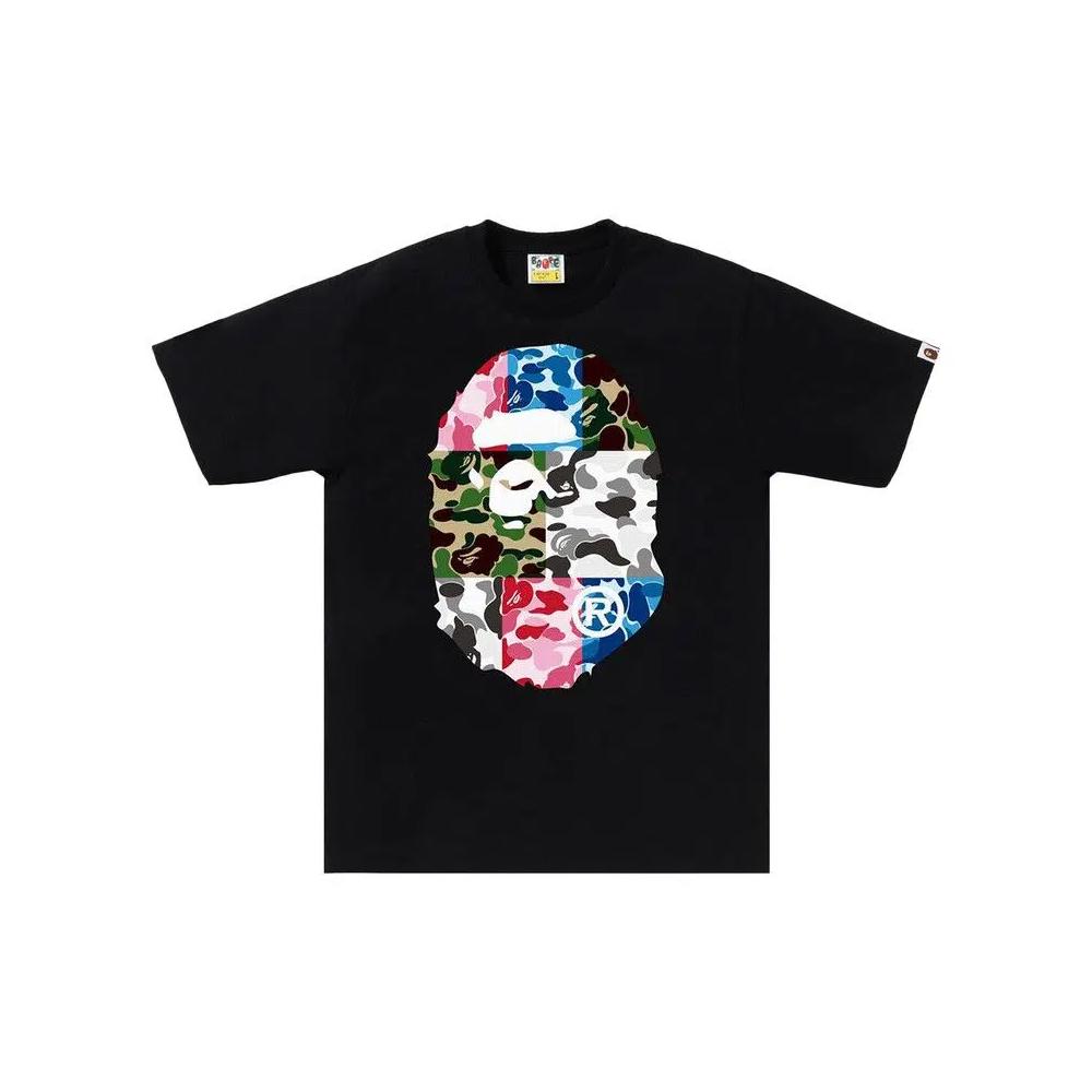 Футболки BAPE ABC Camo Crazy Big Ape Head Tee 'Черный' 1