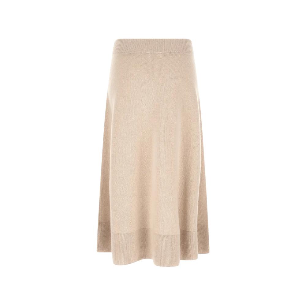 knitted flared cashmere midi skirt 2