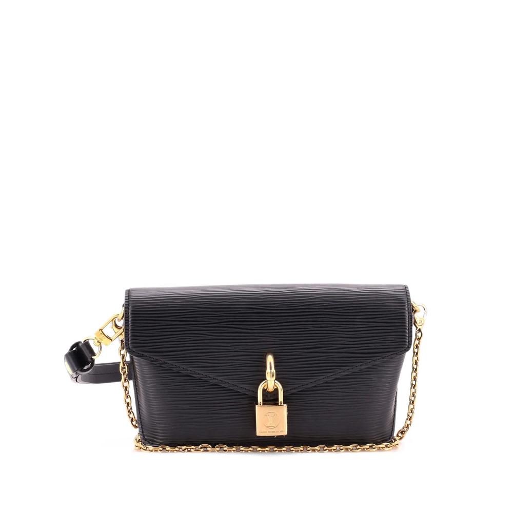 Padlock on Strap Handbag Epi Leather crossbody bag 1