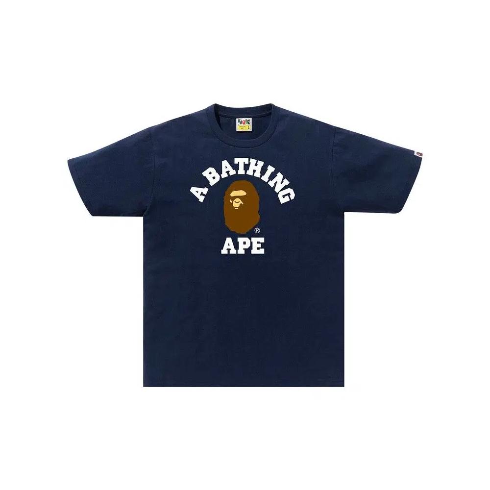 Футболки BAPE College Tee 'Navy' 1