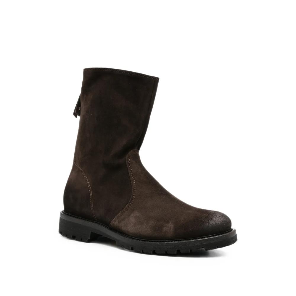 rear-zip suede boots 2