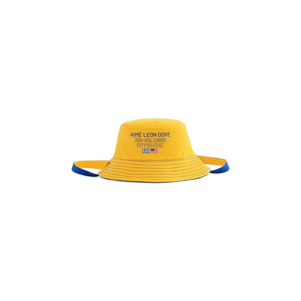 Панама Aimé Leon Dore 38-GS Offshore Reversible Nylon Bucket Hat 'Vibrant Yellow' 1