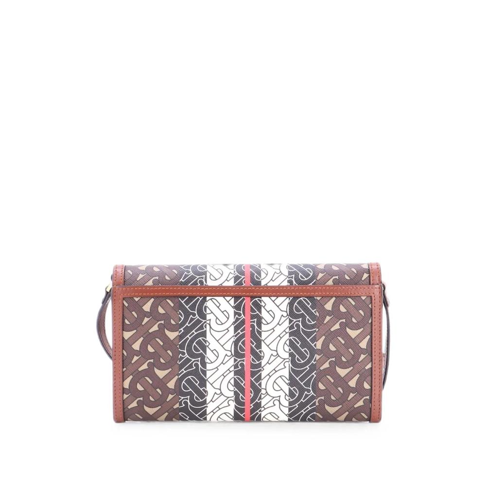 Маленькая сумка на плечо TB Flap Bag Monogram E-Canvas 2