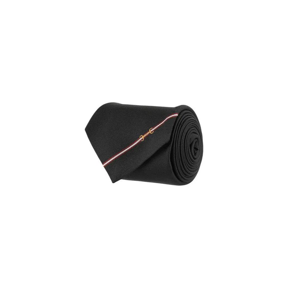 Галстуки Gucci Horsebit Silk Jacquard 'Черный' 1