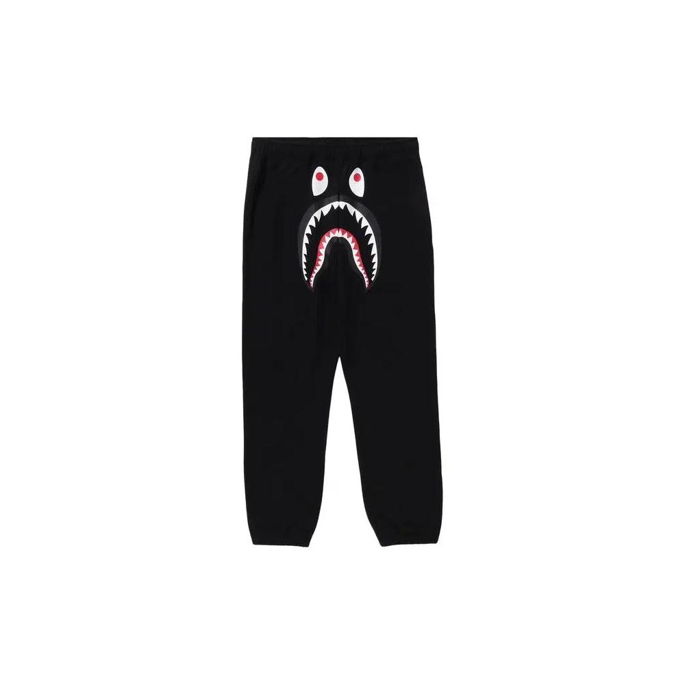 Штаны BAPE Shark Sweat Pants 'Black' 1