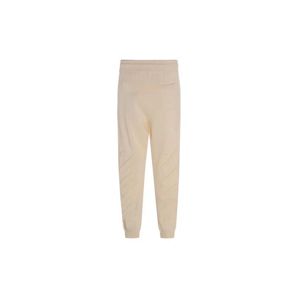 Брюки Off-White 3D Diag Knit Pant 'Бежевый' 2
