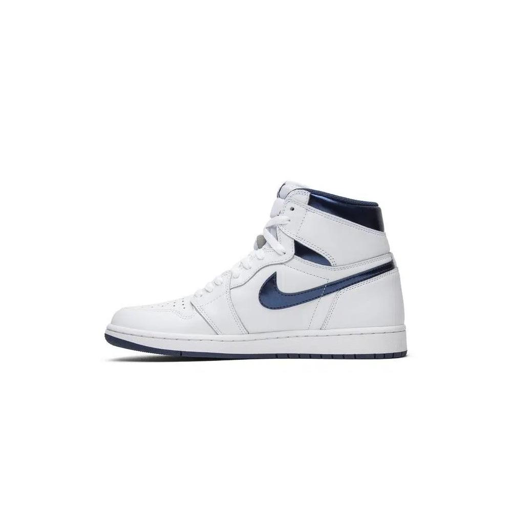 Повседневные баскетбольные кроссовки Air Jordan 1 Retro High OG 'Metallic Navy' 3