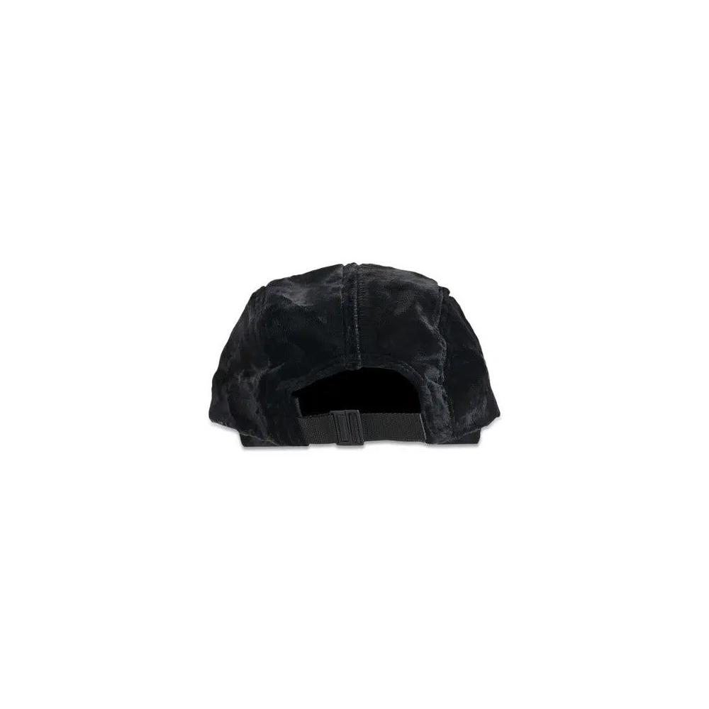 Кепки Supreme Crushed Velvet Camp Cap 'Black' 2