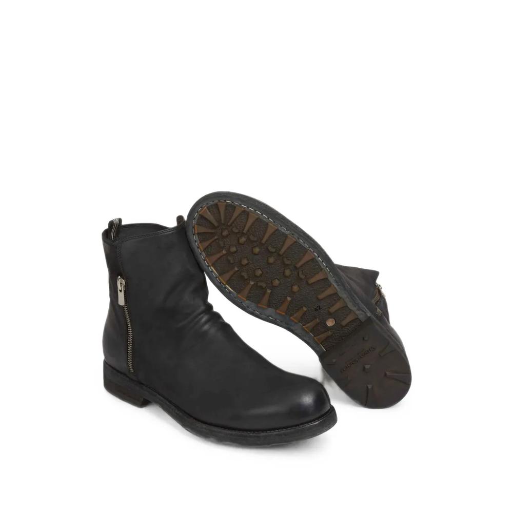 side-zip leather boots 5