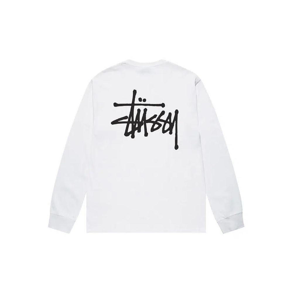 Футболки Stussy Basic Long-Sleeve Tee 'White' 2