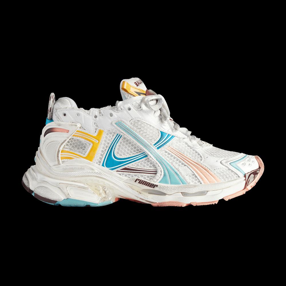 Кроссовки Balenciaga Wmns Runner Sneaker 'Worn-Out - White Blue Pink' 1