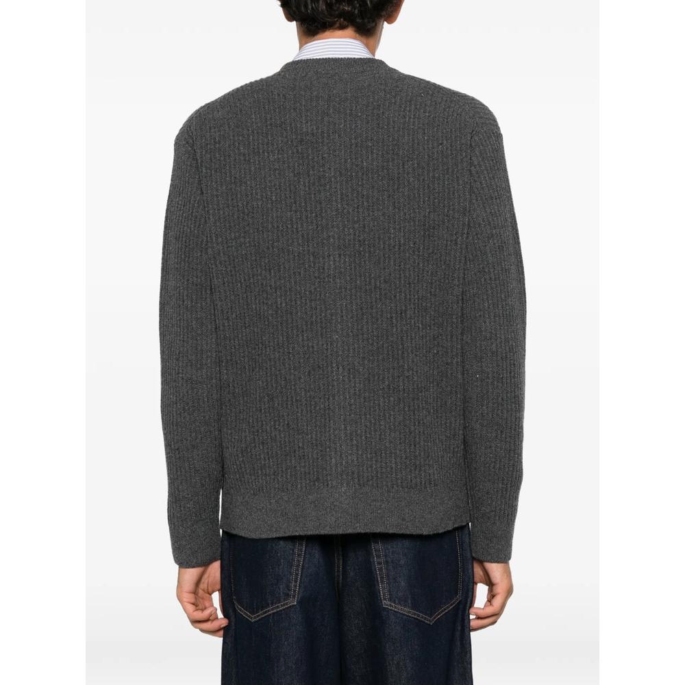 Fox Head ribbed-knit cardigan 4