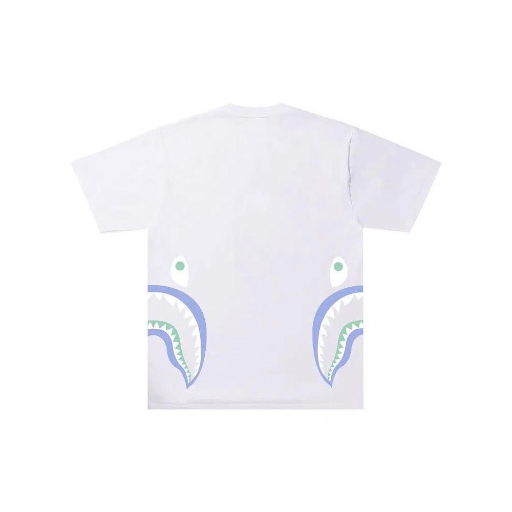 Футболки BAPE Glow In The Dark Side Shark Tee «Белый» 2