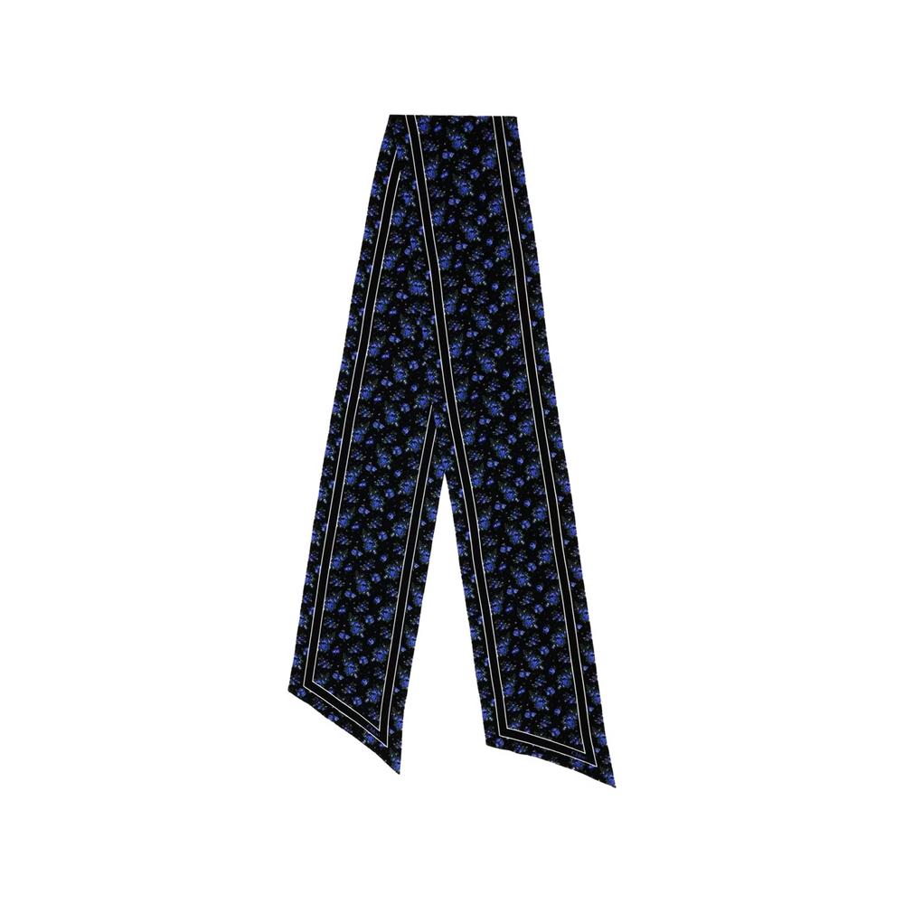 Folk floral-print silk scarf 1