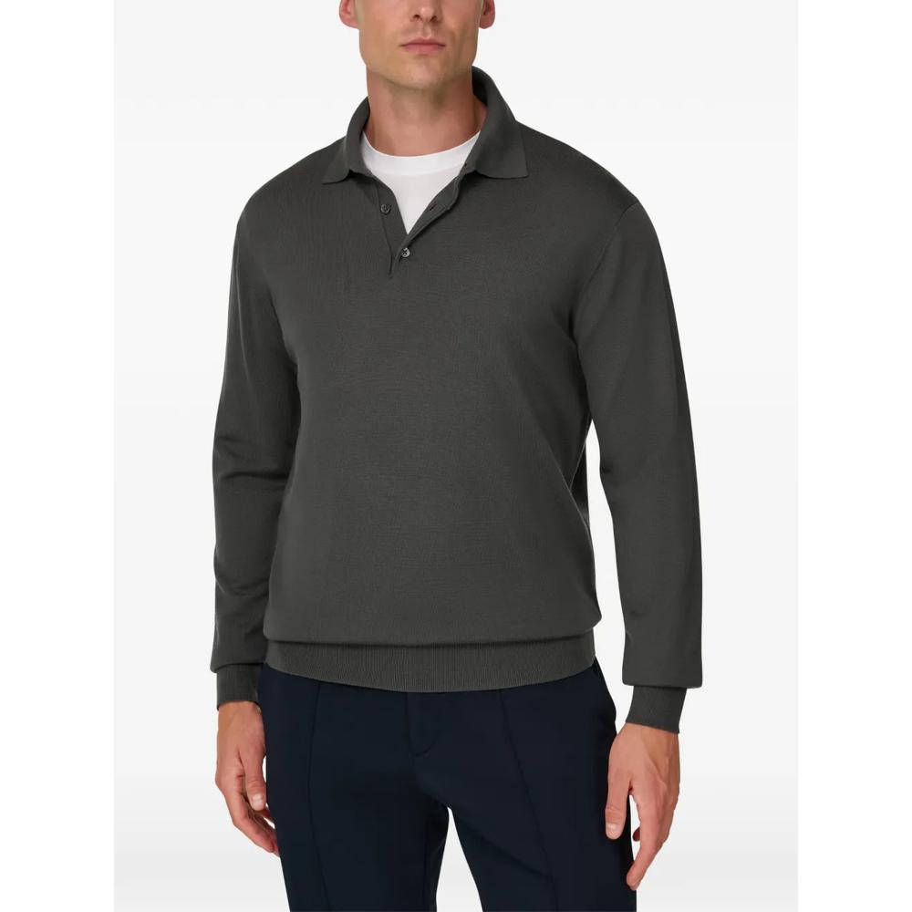 knitted polo shirt in merino 3