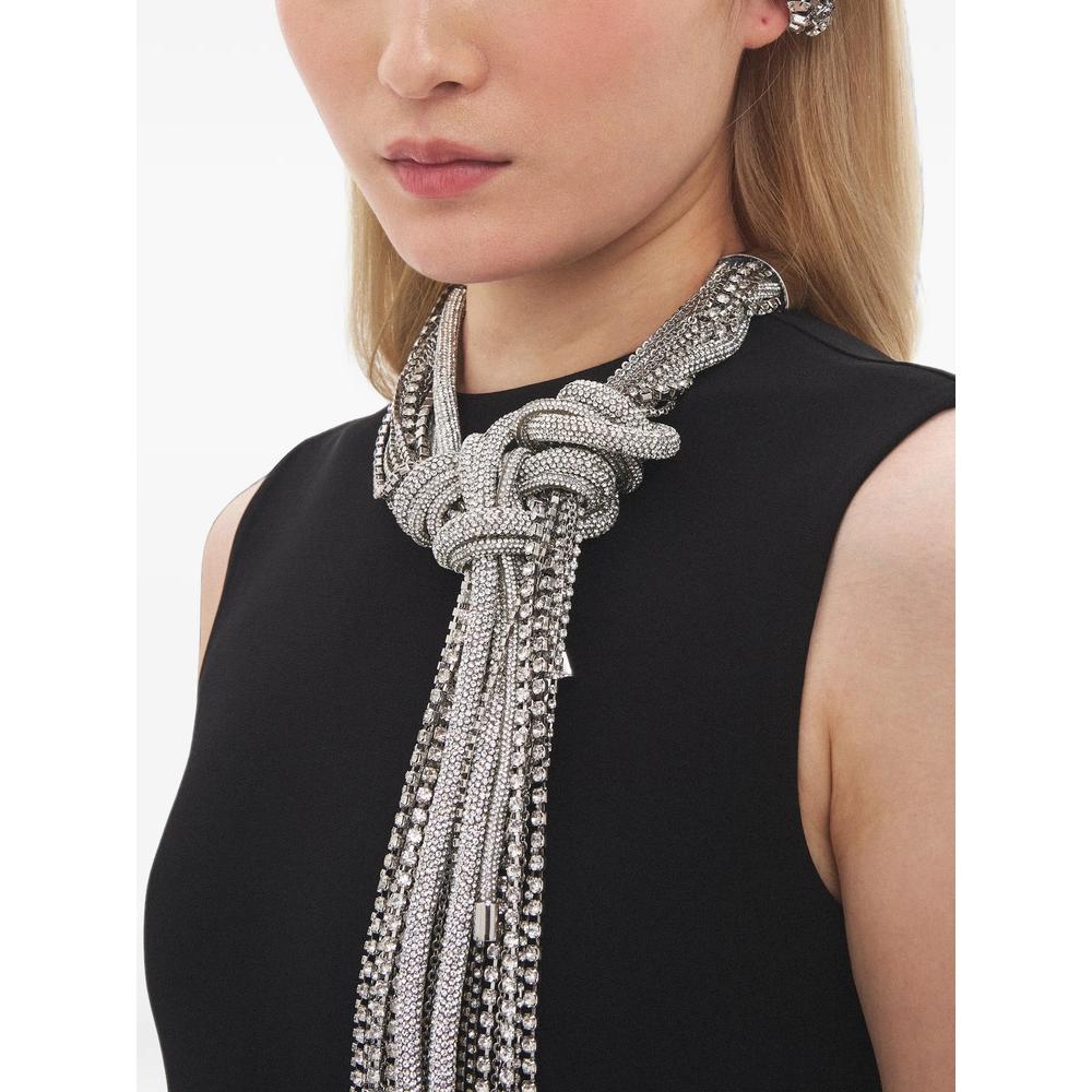 crystal-embellished knotted-chain necklace 3