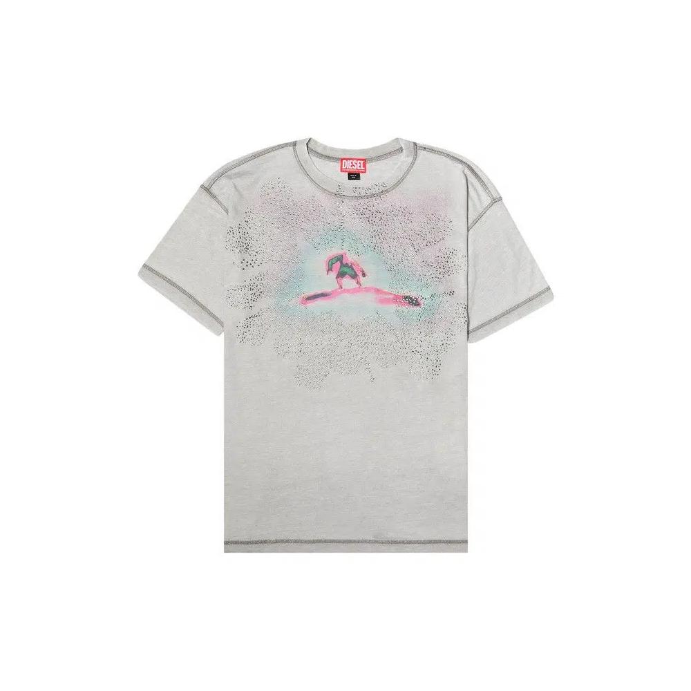 Футболки с коротким рукавом Diesel Studded Surfer T-Shirt 'Grey' 1