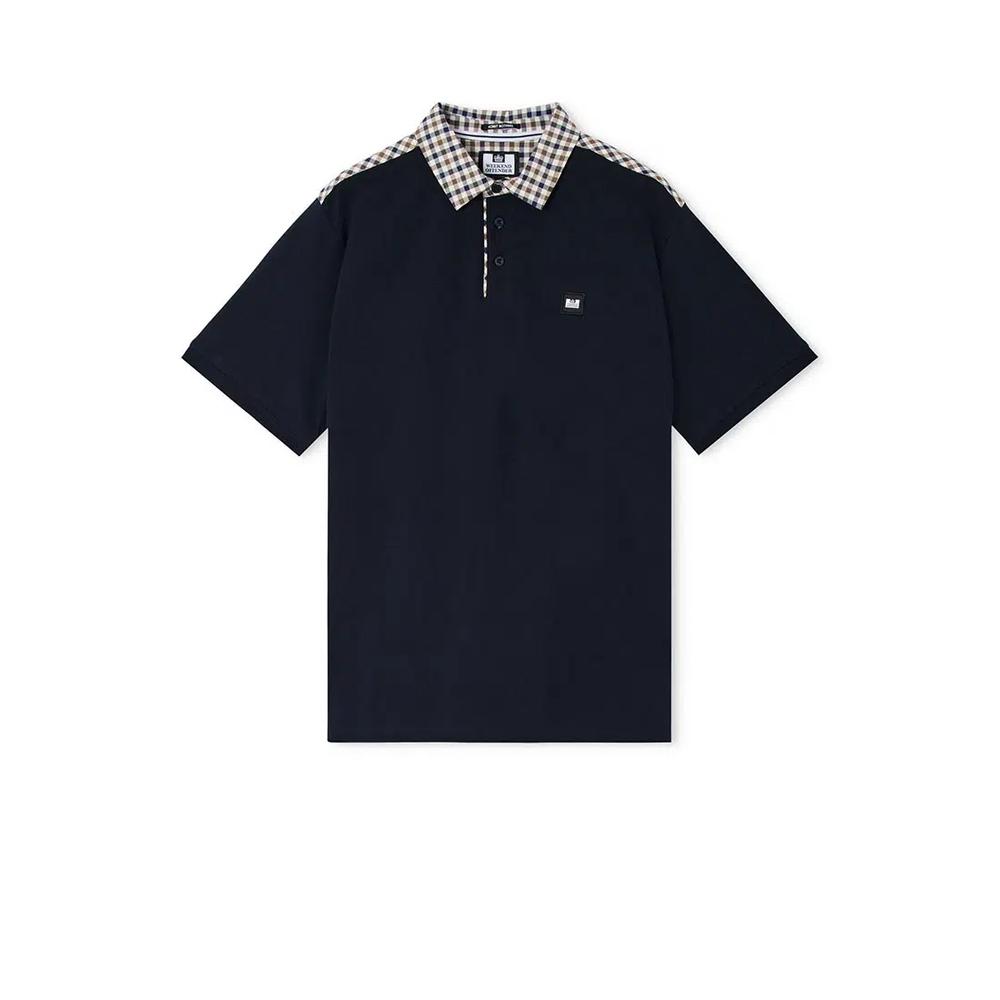 МУЖСКОЕ СИНЕЕ ПОЛО COSTA MID HOUSE CHECK COLLAR 5