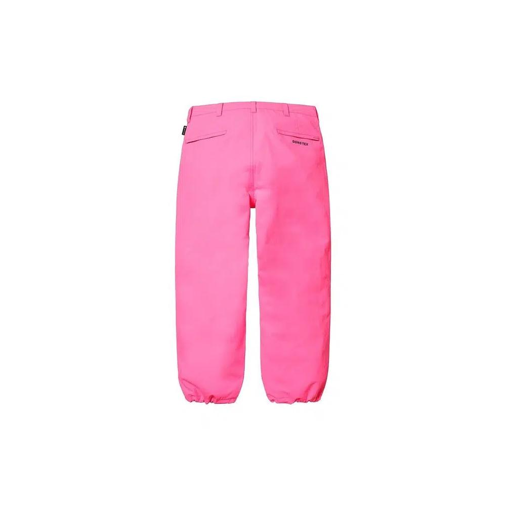 Штаны Supreme GORE-TEX Stripe Pant 'Fluorescent Pink' 2