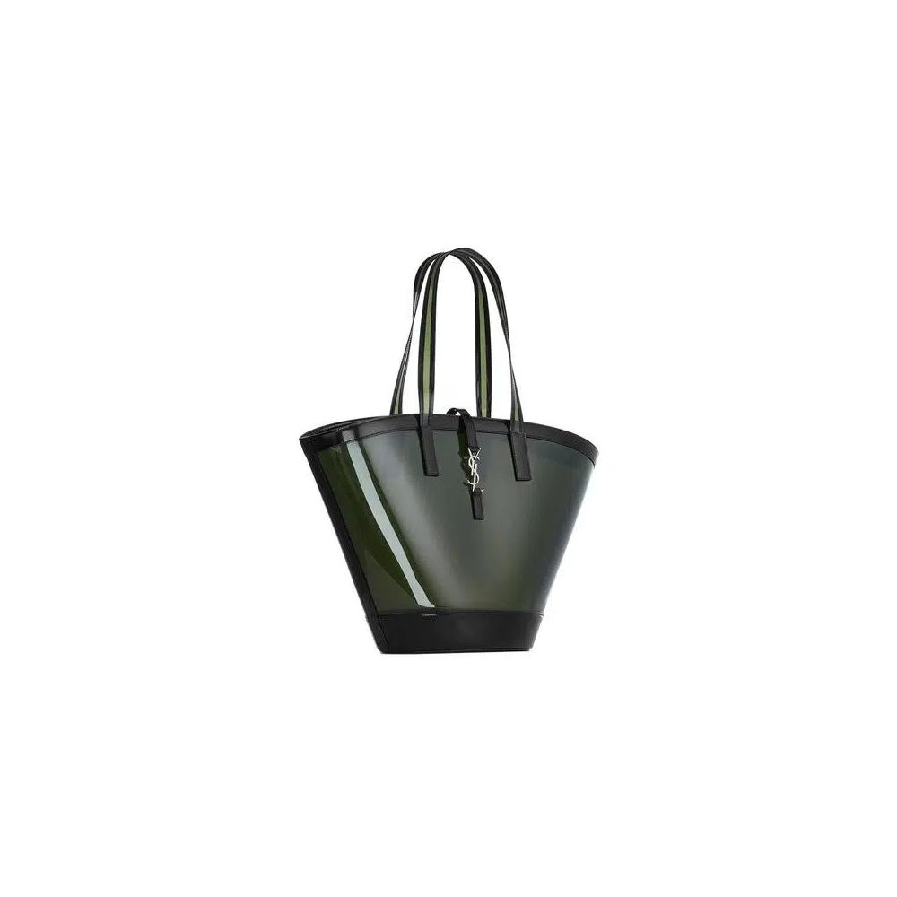 Сумки-тоуты Saint Laurent Panier Medium Bag 'Чёрный/Мятный' 3