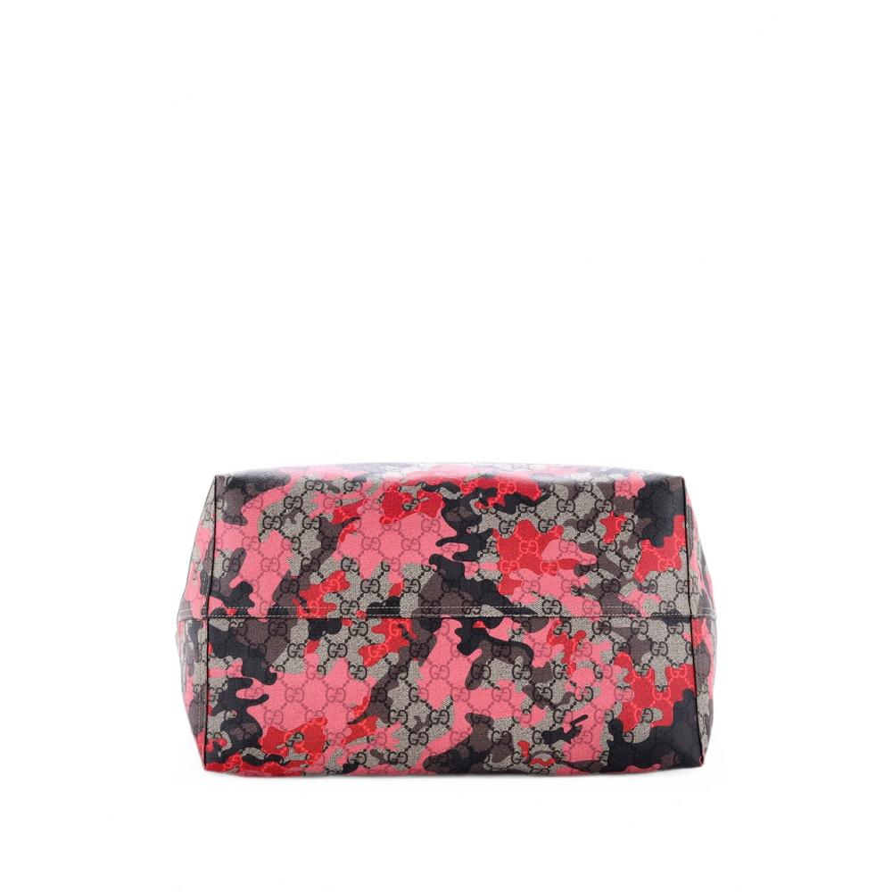 GG Open GG Camouflage Coated Canvas Large tote bag 4